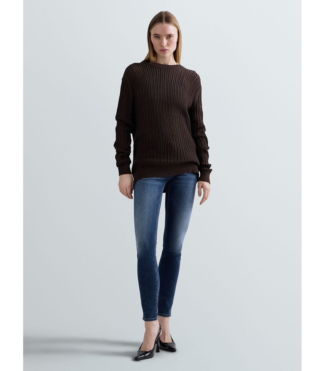 スキニーNEW LUZ モダールストレッチデニム 詳細画像 ブルー 2